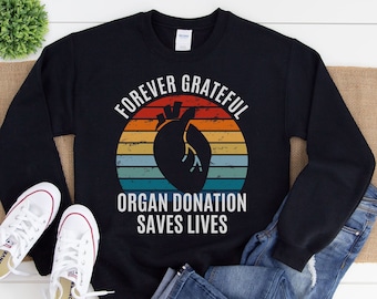 Sudadera unisex de trasplante de corazón, regalo de trasplante de corazón, concienciación sobre la donación de órganos, guerrero de trasplantes, aniversario de trasplante de corazón