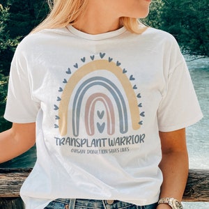 Transplant Gift T-shirt For Women, Organ Donation Awareness, Liver, Heart, Kidney, Lung Transplant Tee