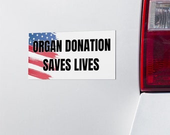 Organspende rettet Leben-Autoaufkleber, Organspende Bewusstseins-Autoaufkleber