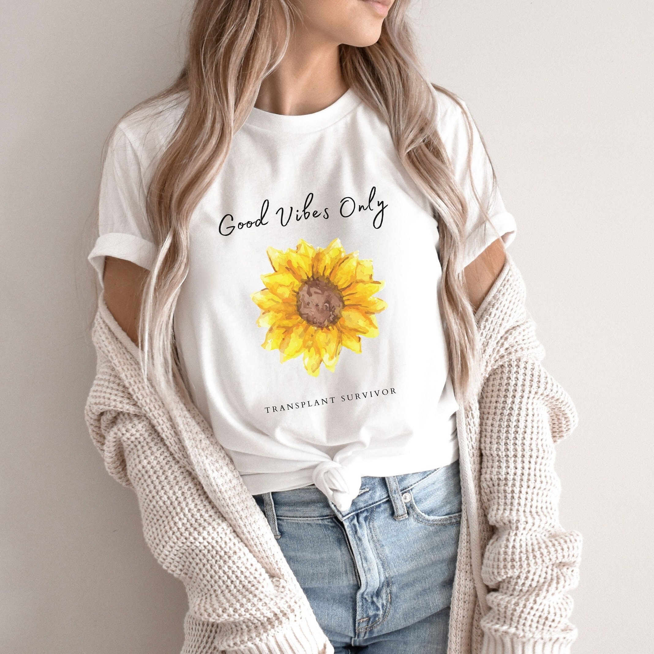Transplant Shirt, Gift For Transplant Survivor, Good Vibes Only, Liver Transplant, Kidney Transplant, Heart Transplant, Lung Transplant Tee4You Designed