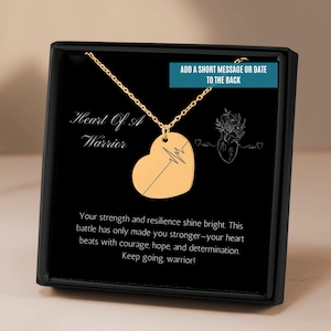 Herz-Chirurgie-Geschenk-Halskette, Herzschlag, Herz-Krieger, personalisiertes Geschenk, Herz-OP