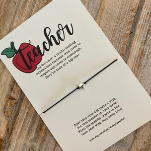 Personalized Teacher Gift, Teacher Gift, Teacher Appreciation, Teacher Bracelet, End of Year Teacher Gift, Teacher Gift, Teacher Thank You