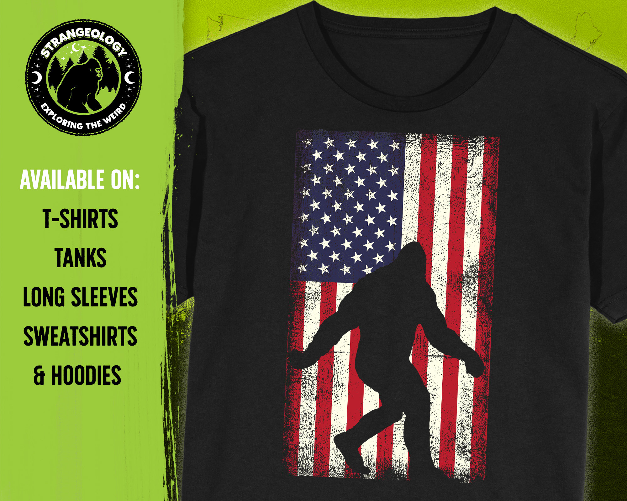 bigfoot 4th of july shirt