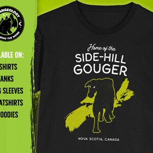 Side-Hill Gouger T-Shirt: Nova Scotia Cryptid, Lumberjack Lore Gift