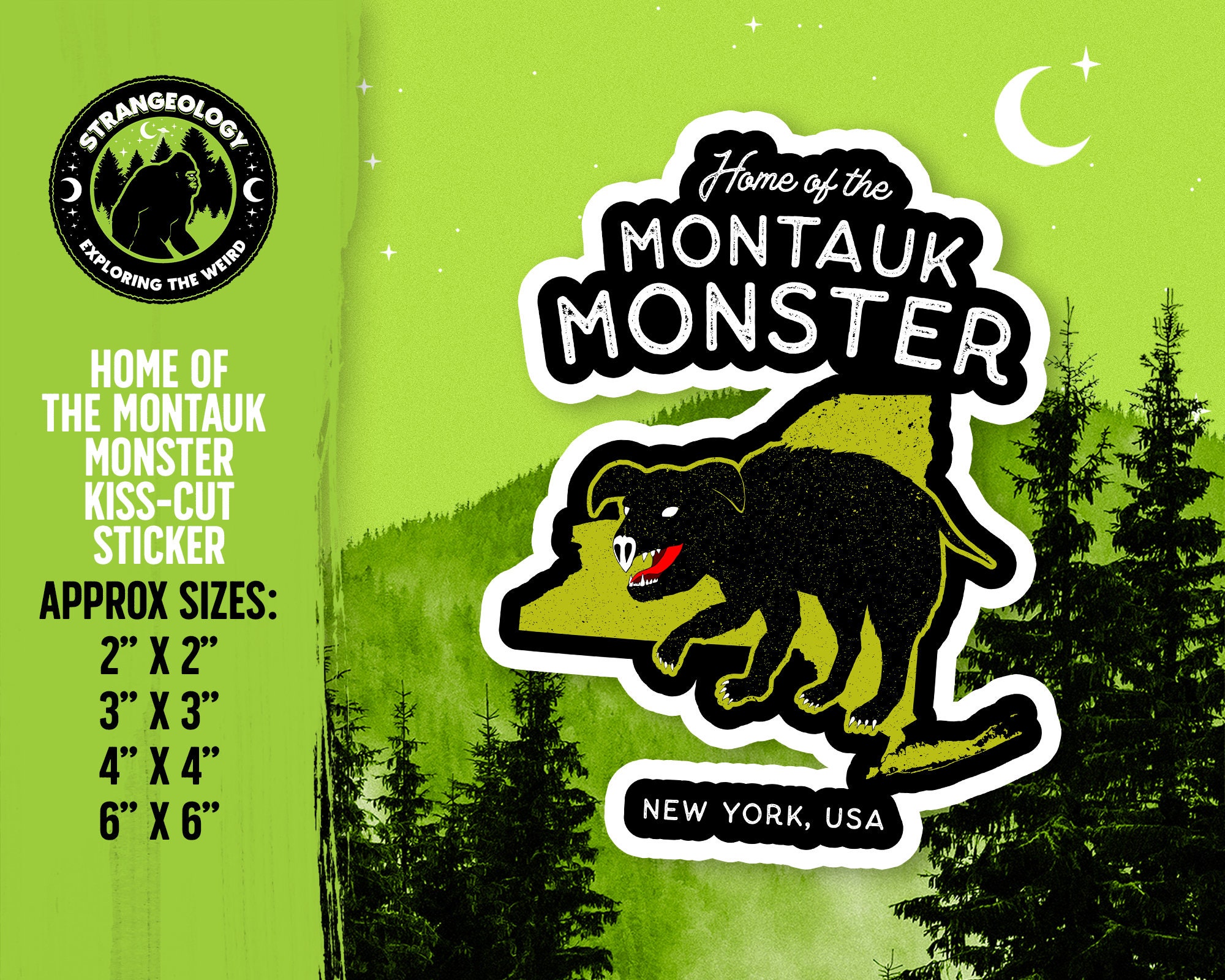 Montauk Monster Sticker: New York Cryptid, Cryptozoology Gift - Etsy