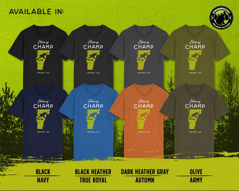 Champ Lake Monster T-Shirt: Vermont Cryptid Gift image 2