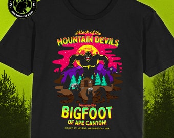 Ape Canyon Bigfoot T-Shirt Mountain Devils 1924 Attack