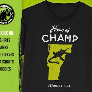 Champ Lake Monster T-Shirt: Vermont Cryptid Gift image 1