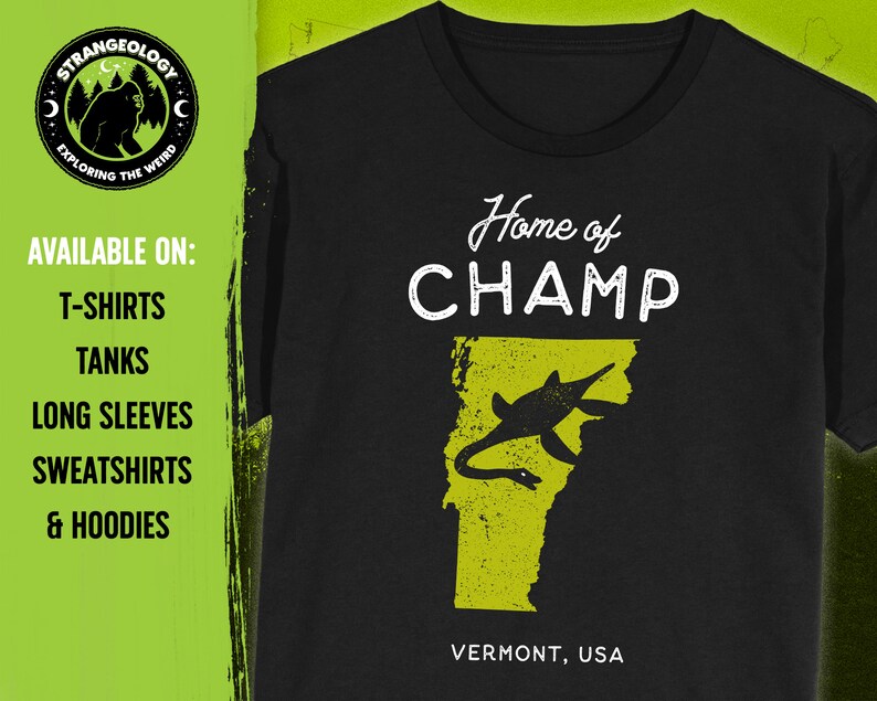 Champ Lake Monster T-Shirt: Vermont Cryptid Gift image 1