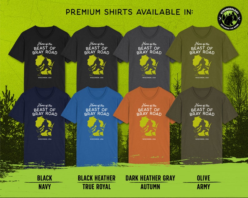 Home of the Beast of Bray Road Wisconsin USA // Home State - Etsy