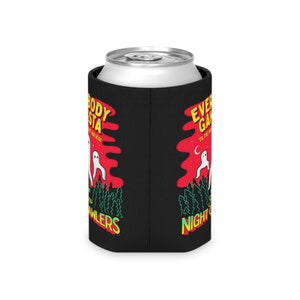 Everybody Gangsta Til the Pants Start Walkin Fresno Nightcrawlers // Cute Cryptid Gift, Cryptozoology, Fortean Accessory, Drink Can Cooler image 4