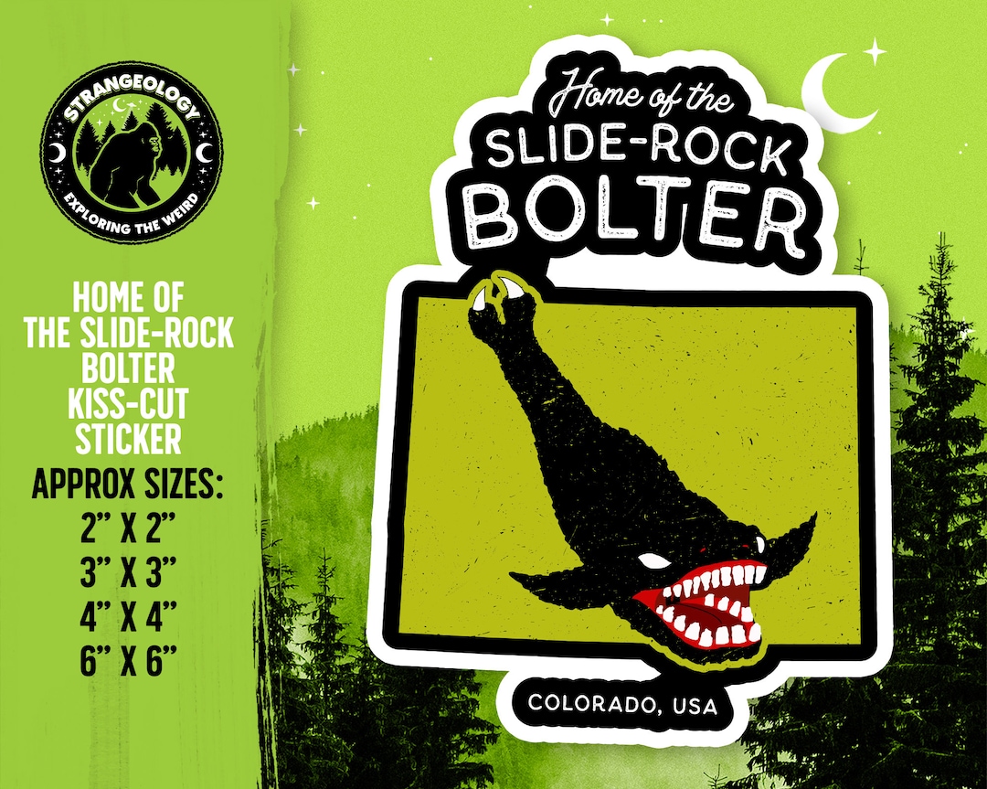Home Of The Slide rock Bolter Colorado USA Cryptid Etsy