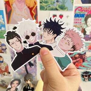 Sorcerer Waterproof Vinyl Sticker Set | Anime Vinyl Stickers | Fanart | Anime Stuff | Waterproof Stickers | Laptop Decal