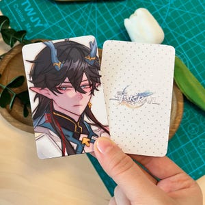 DanHeng Imbibitor Lunae Photocard / Fotocard stile anime fronte-retro / Fotocard / Fanart HSR Honkai Star Rail