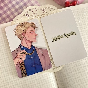 Op anime geïnspireerde fotokaart tovenaar | Dubbelzijdige anime-fotokaarten | Anime-kunst | Fotokaarten | Fanart