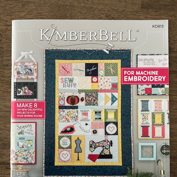 KD813 Embroidery CD/Book Oh, Sew Delightful Quilts and Decor Pattern/CD with embroidery files