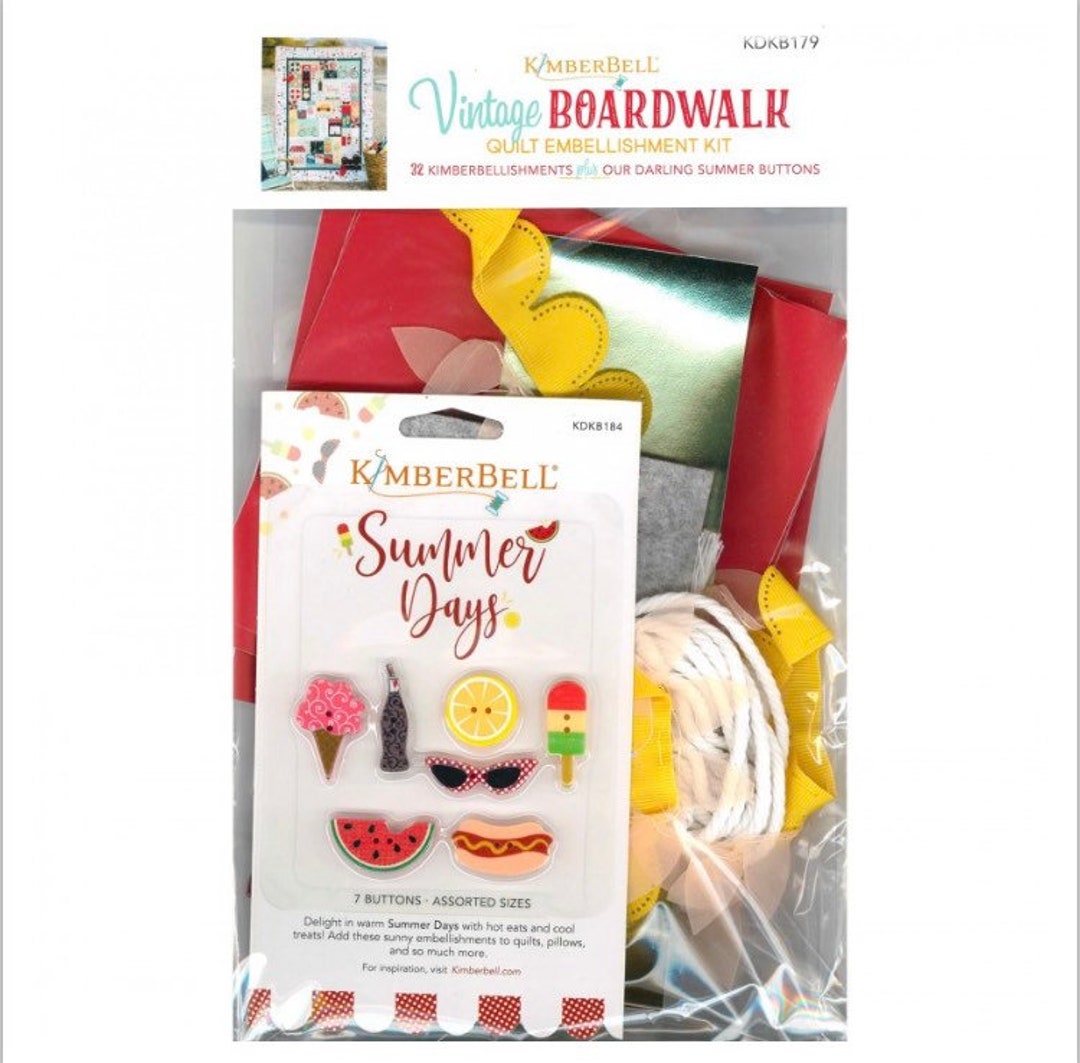KIDKB179 Vintage Boardwalk Embellishment Kit Designers Kim Etsy