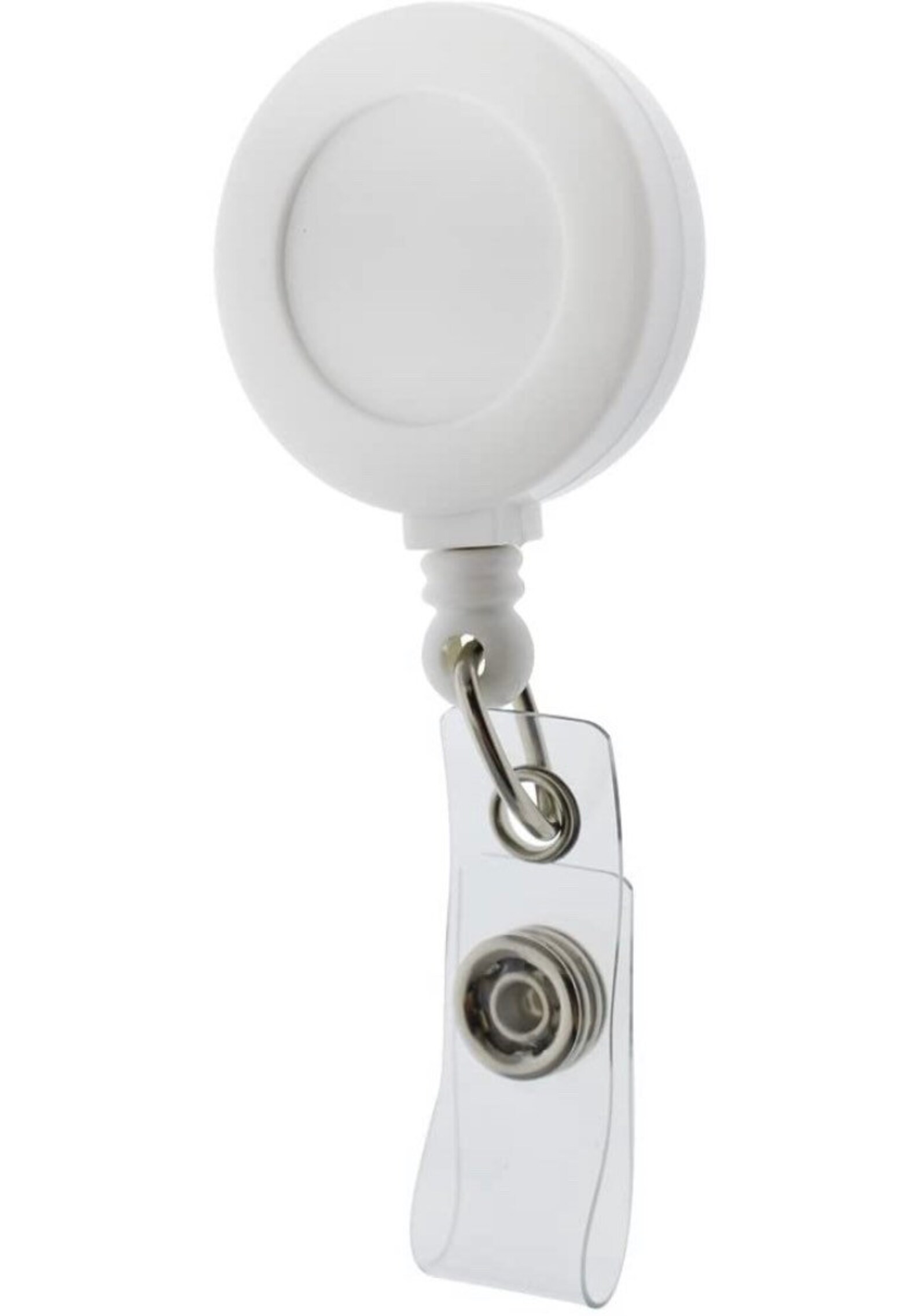 Alligator Clip Retractable Badge Reels Clip On White Etsy