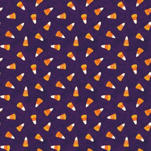 Candy Corn Toss Halloween Monsters Cotton fabric -Thanksgiving- fall- autumn- 1/4 yard, 1/2 yard, Continuous Cuts- Fat Quarter-100% Cotton -
