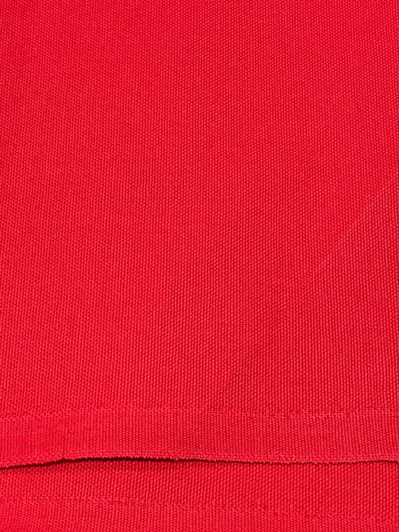 Red Cotton Duck Canvas Material - Fabric