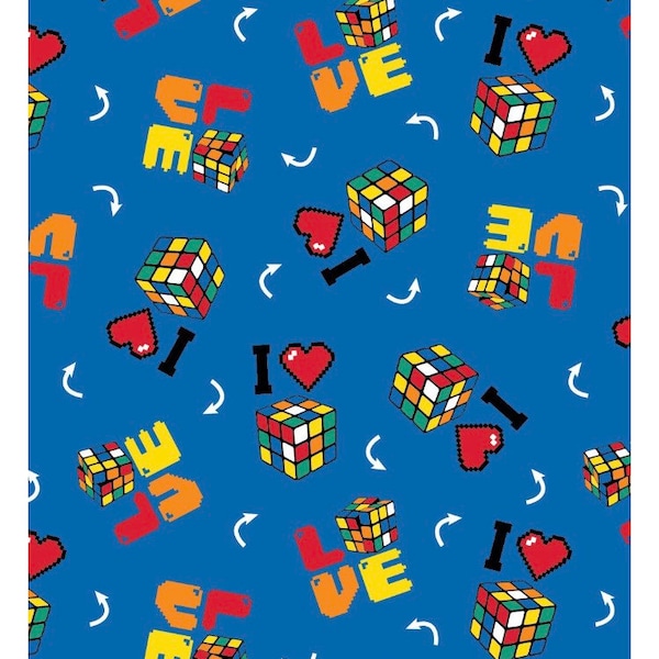 Rubik’s cube fabric- Fat Quarters - 100% Cotton -