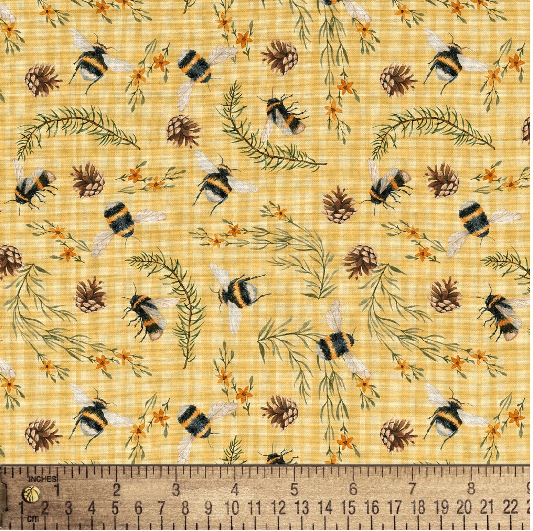 Bee Story Cotton Fabric Fat Quarters and 1 Yard Precuts 100% Cotton