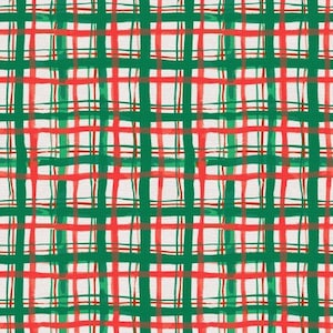 Oh So Jolly Designer: Jean Choe Christmas Plaid Cotton Fabric -continuous cuts- by the 1/4 or 1/2 yards- fat quarters PSF120-23320