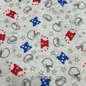 NFL AFC Football Helmet Fabric -  Fat Quarters, by the yard - Fabric -100% Cotton -