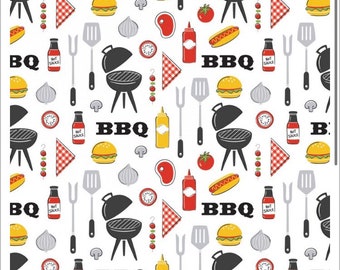 CAM21200601-1 Grill Master Cotton Fabric Designer: Camelot Design Studio King of the Grill