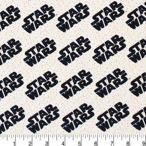 Star Wars Logo tiny dots fabric- 100% Cotton/ by the yard- fat quarters