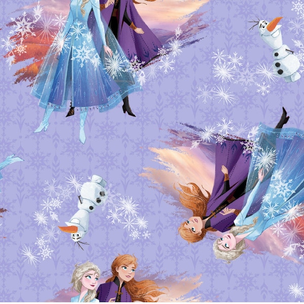 Frozen Destina Awaits Cotton fabric- Fat Quarters and 1 yard precuts - 100% Cotton -