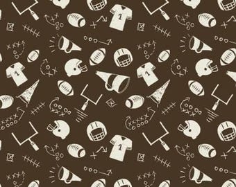 Fall for Football Fabric -  Fat Quarters, by the yard - Fabric -100% Cotton - Camelot Fabrics