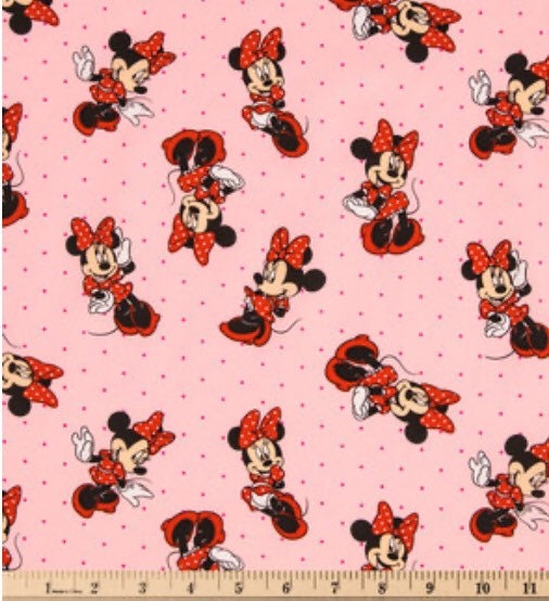 Minnie Mouse Cartoon Red & White Bow Embroidered Iron on Patch