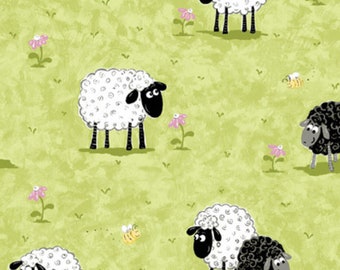 Lewe the Ewe Susybee Fabrics- 100% Cotton - By the 1/2 Yard - Fat Quarters -