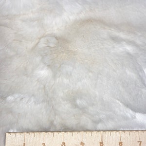 Faux fur squares (for making gnome beards) Cream color- small order quantities