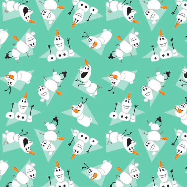 Olaf  - Frozen fabric- 1/4 yard, 1/2 yard, Remnant - Fat Quarter - 100% Cotton -