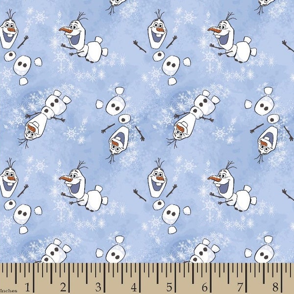 Olaf  - Frozen fabric- Fat Quarters and 1 yard precuts - 100% Cotton -