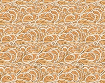 Noodle Cotton Fabric - 100% Cotton - Food