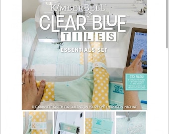 KIDTL105 Clear Blue Tiles Essentials Template Set Designer: Kim Christopherson