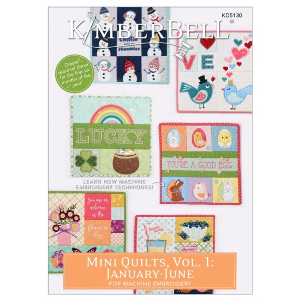 Mini Quilts Vol. 1: January -June CD Designers Kim Christopherson, KimberBell KID5130
