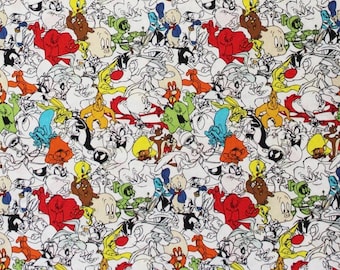 Looney Toons character fabric- 100% Cotton -Licensed Fabric