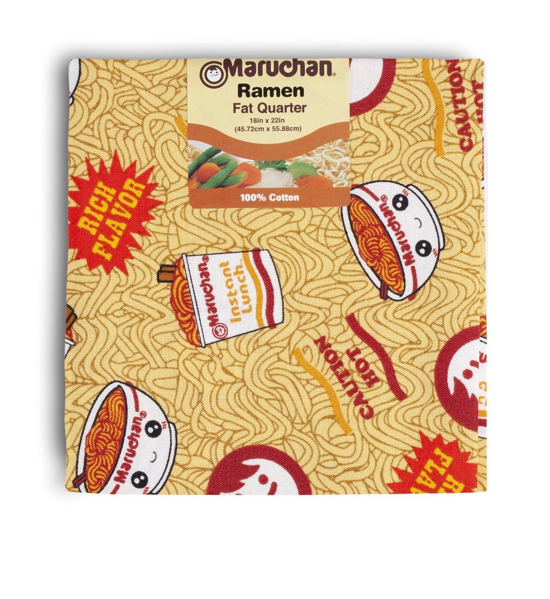Maruchan Ramen Noodle Cotton Fabric Fat Quarters 100 Cotton Etsy