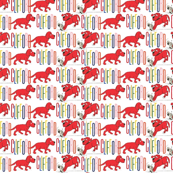 Clifford Packed Text Cotton Fabric - Cotton Fabric- 1/4 yard, 1/2 yard, - Fat Quarter - 100% Cotton - continuous cuts