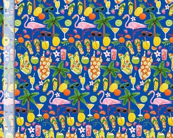 Dear Stella Marina Summertime Cotton Fabric-  Fat Quarter - 100% Cotton - Fabric