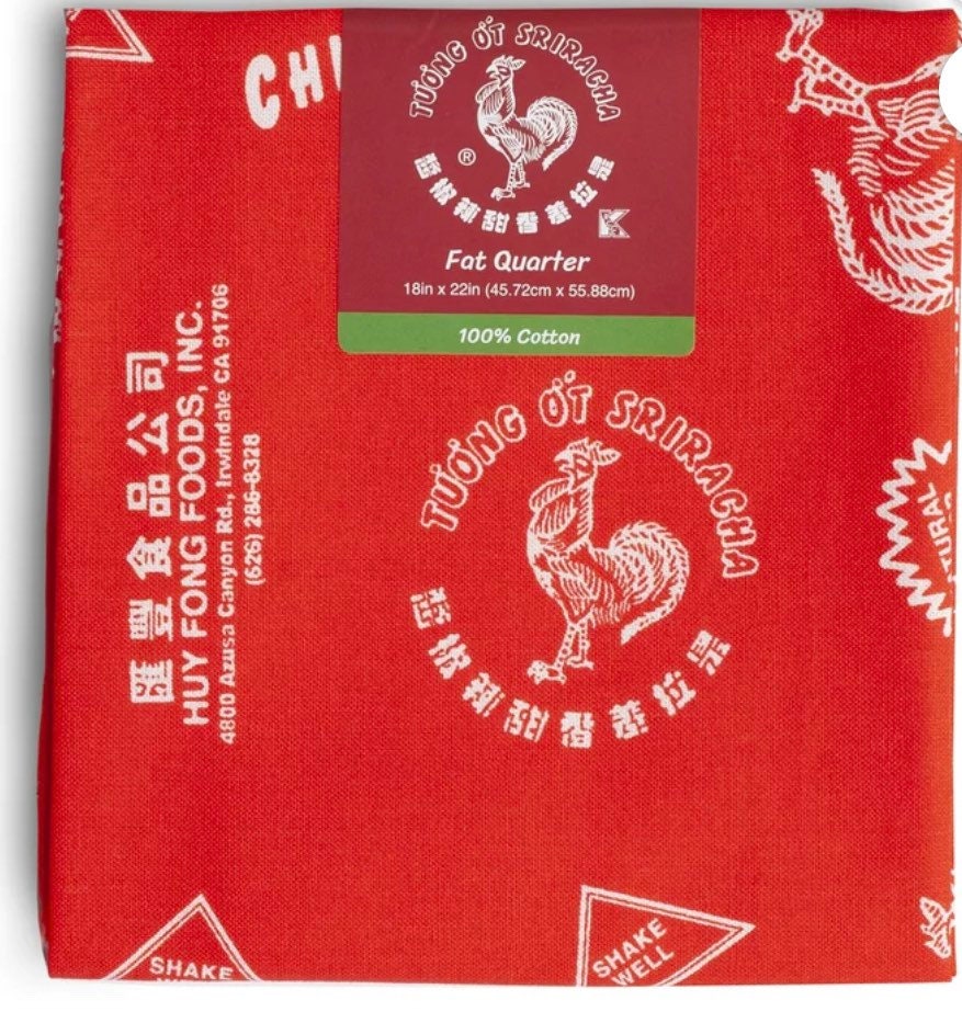 Sriracha Sauce Cotton Fabric - Fat Quarters- 100% Cotton - Chili Sauce  Fabric - Etsy