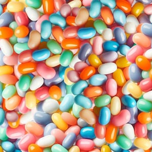 Pastel Jelly bean Delight Print fabric- Fat Quarters- 100% Cotton- by the 1/2 yard - Continuous Cuts