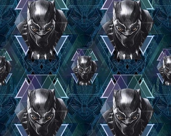 Black Panther Fabric Etsy