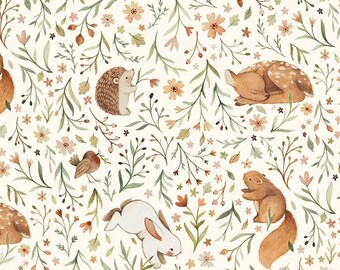 DS-Little Forest DNS2073 Cream Cotton - Continuous Cuts-