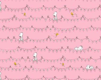 Pink Snoopy Fabric Etsy