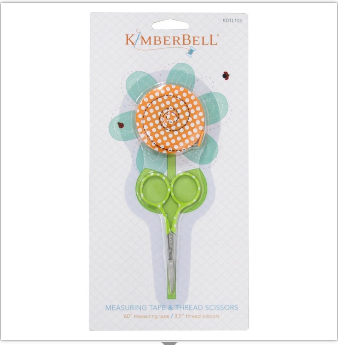 Kimberbell Measuring Tape and Thread Scissor Set – Strawberry